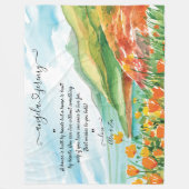 Couverture mariage avec Océan, Ciel Bleu et Fleurs (Devant)