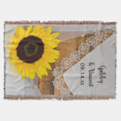 Couverture Mariage campagnard de tournesol et dentelle (Devant)