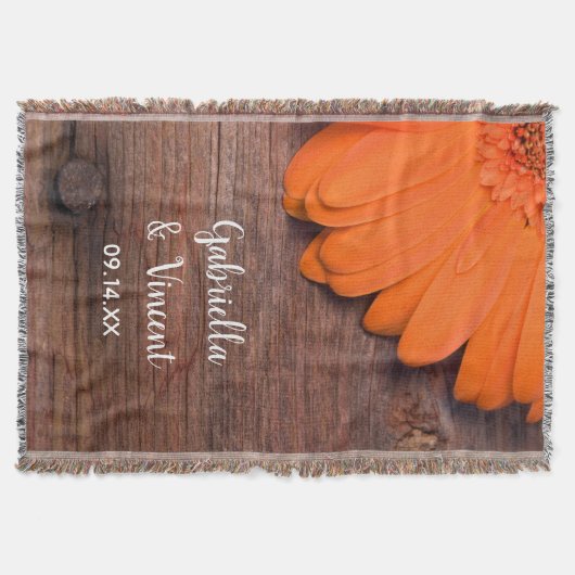 Couverture Mariage campagnard rustique en bois d'orange (Devant)