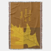 Couverture Mariage de bloc de couleur feuille d'automne (devant Vertical)