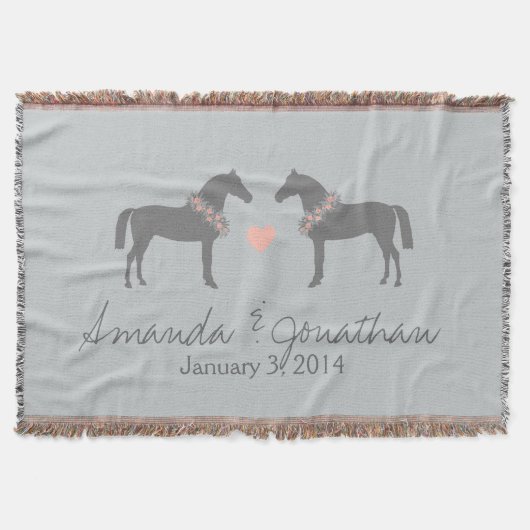 Couverture Mariage de Chevaux rose et gris (Devant)