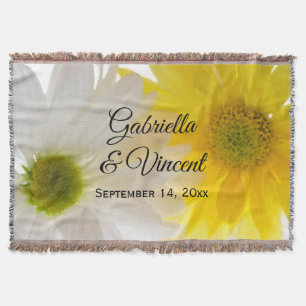 Couverture Mariage de marguerites jaunes et blanches