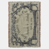 Couverture Mariage personnalisé par cadre français antique (devant Vertical)