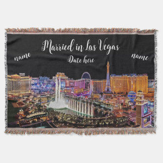 Couverture Marié personnalisé à Las Vegas Jetez une couvertur