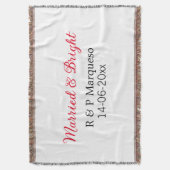 Couverture Mariés & lumineux ajouter nom du couple date du ma (devant Vertical)