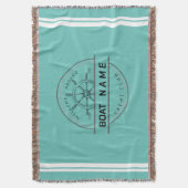 Couverture Marine bleue Ancre nautique club nautique (devant Vertical)