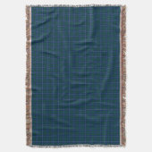 Couverture Marine Blue Douglas Family Tartan moderne (devant Vertical)