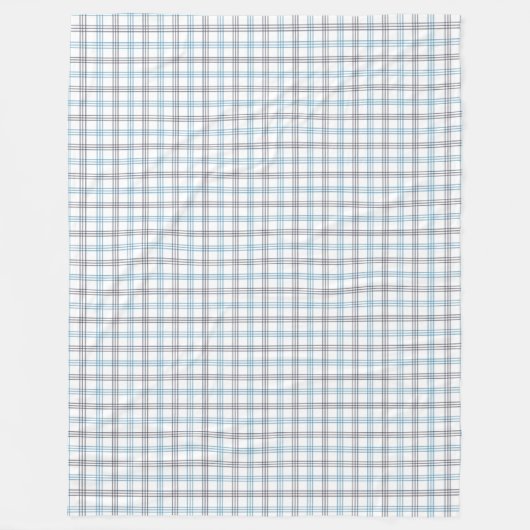 Couverture marine et bleu Plaid Style de chèque cl (Devant)