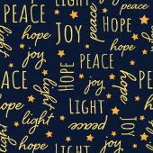 Couverture marine et or Festive