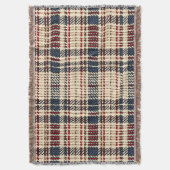 Couverture Marine et Red Cosy Plaid Motif (devant Vertical)