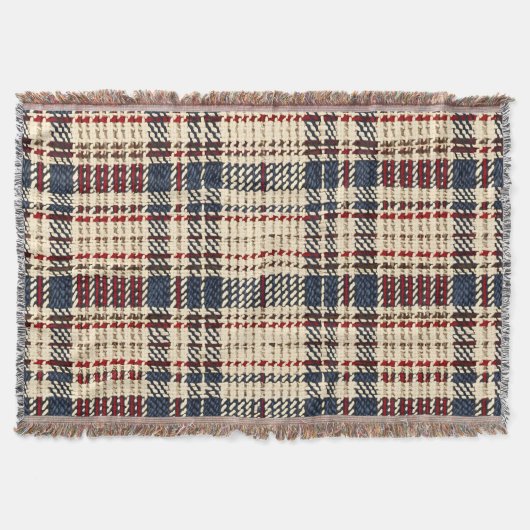 Couverture Marine et Red Cosy Plaid Motif (Devant)