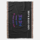 Couverture Marque personnalisée tendance Noir (devant Vertical)