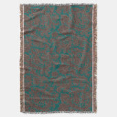 Couverture Marron sarcelle motif ornemental (devant Vertical)