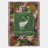 Couverture Marron Vert Camouflage Personnalisé (devant Vertical)