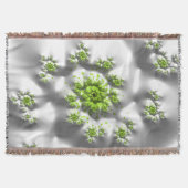 Couverture Marshmallow Lime Trippy Psychedelic Fine Fractale (Devant)
