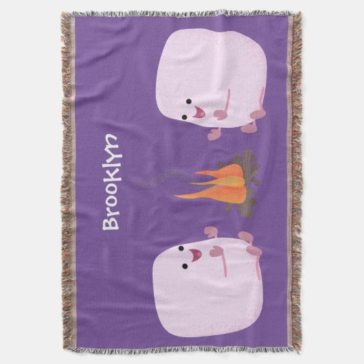 Couverture Marshmallows mignons roses par dessin animé sur le (devant Vertical)