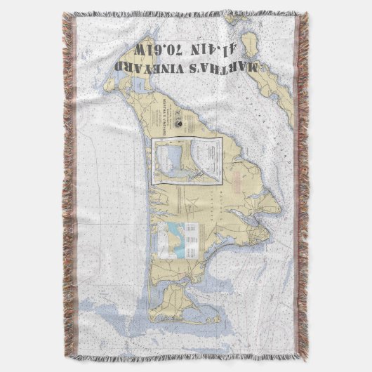 Couverture Martha's Vineyard Latitude Longitude Nautique (devant Vertical)