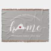 Couverture Martha's Vineyard Ville natale Personnalisé (Devant)