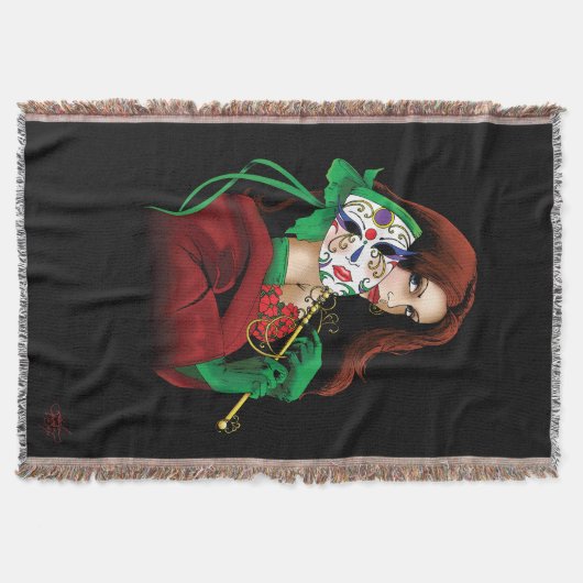 Couverture Mascarade rouge verte vénitienne (Devant)