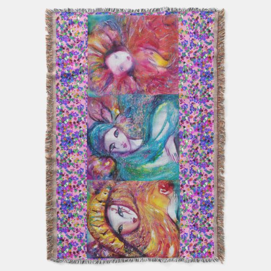 COUVERTURE MASQUES DE CARNAVAL BLEU, ROUGE, JAUNE AVEC CONFET (devant Vertical)