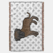 Couverture Mastiff Anglais Bringé Chien de Dessin Animé Migno (devant Vertical)