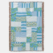 Couverture Matin Glory Faux Patchwork Lot Blanket (devant Vertical)