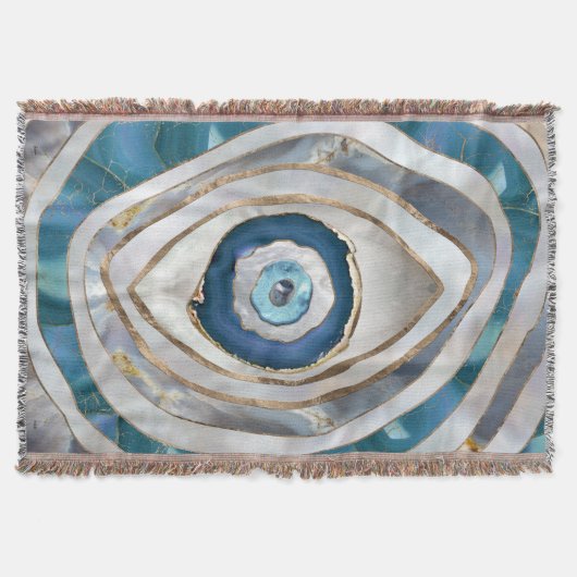 Couverture Mauvais oeil Textiles et or (Devant)