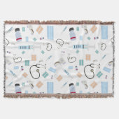 Couverture Médecin de santé Motif Fournitures Médicales (Devant)