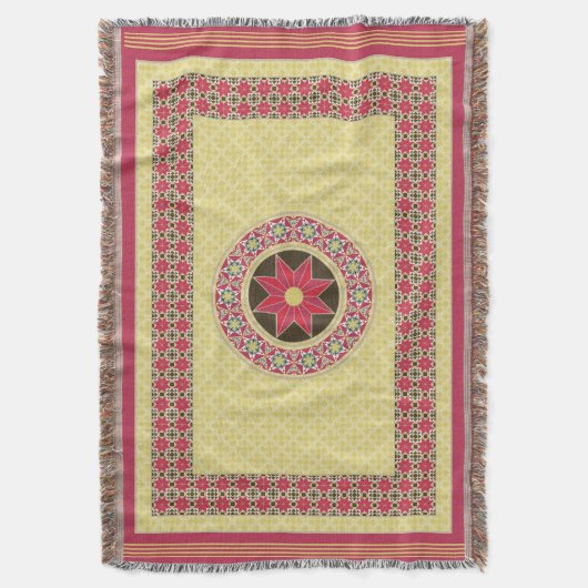 Couverture Medieval Byzantine-Sicilian Style Throw Blanket (devant Vertical)