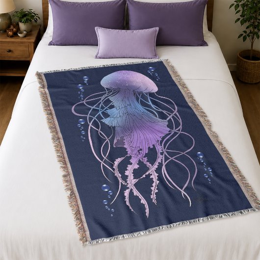 Couverture Méduse Éthérée Violet Bleu