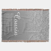 Couverture Meilleur Cousin Définition Paillettes Argentées (Devant)