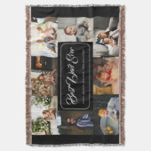 Couverture Meilleur Papa Jamais Black Photo Collage Moderne (devant Vertical)