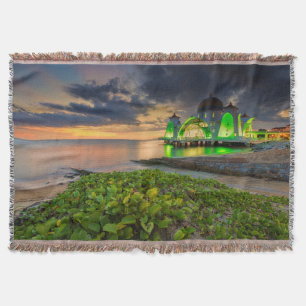 Couverture Melaka pendant le coucher du soleil Masjid Selat