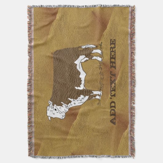 Couverture Mélange à cache de vache Faux Cuir (devant Vertical)