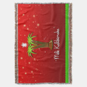 Couverture Mele Kalikimaka Palm Tree pour Noël (devant Vertical)