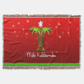 Couverture Mele Kalikimaka Palm Tree pour Noël (Devant)