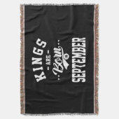 Couverture Mens Kings Sont Nés En Septembre Cadeaux Anniversa (devant Vertical)