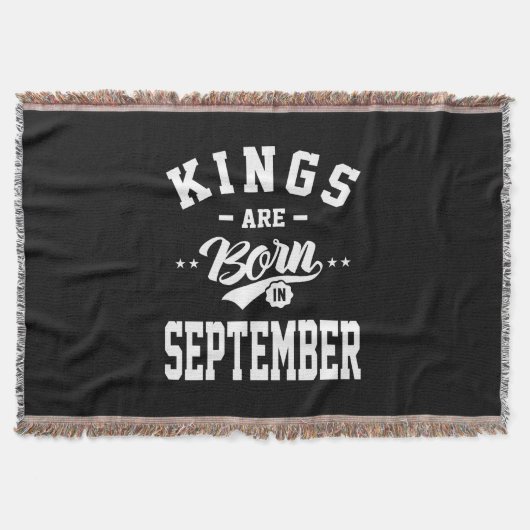 Couverture Mens Kings Sont Nés En Septembre Cadeaux Anniversa (Devant)
