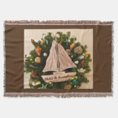 Couverture Mer Côtière Tropicale & Salutations Plage Noël (Devant)