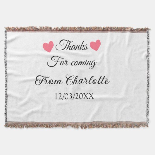 Couverture merci d'être venu nom du message texte  (Devant)