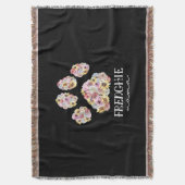 Couverture Mère Art Frenchie Mama Floral Paw French Buldog (devant Vertical)