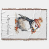 Couverture Merry Puffin, personnalisé (Devant)