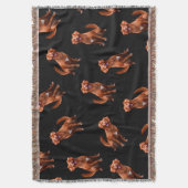 Couverture Mete Artsy Golden Retriever Chien Motif (devant Vertical)