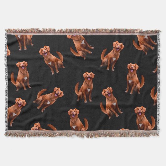 Couverture Mete Artsy Golden Retriever Chien Motif (Devant)