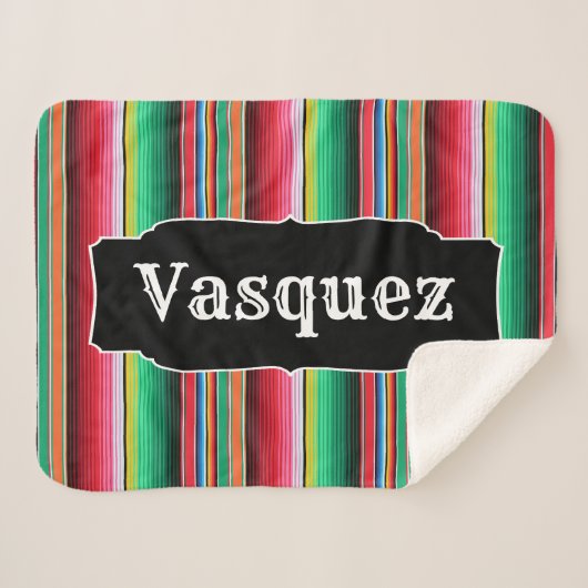 Couverture mexicaine de Serape d'Espagnol fait sur (Devant (Horizontal))