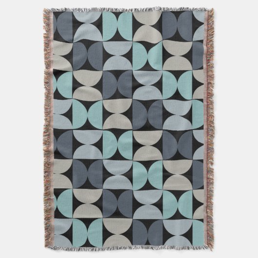 Couverture Mi-siècle moderne bleu vert et gris (devant Vertical)