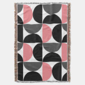 Couverture Mi-siècle moderne rose noir et blanc (devant Vertical)
