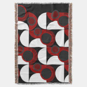 Couverture Mi-siècle moderne rouge, noir et gris (devant Vertical)