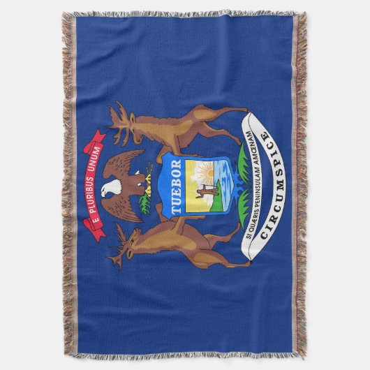 Couverture Michigan State Flag Print Patriotic (devant Vertical)