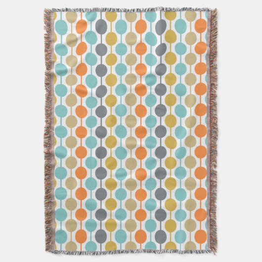 Couverture Mid-Century Modern Retro Geometric Circles Pattern (devant Vertical)